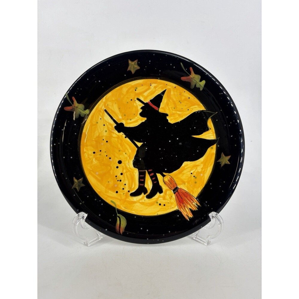 Susan Winget 8.5 inch Witch Plate Halloween Certified International